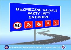 Hasło umieszczone na znaku informacyjnym Fakt: Wyprzedzanie to najniebezpieczniejszy manewr w ruchu drogowym