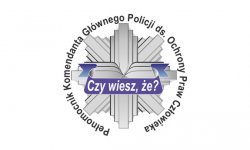 Logo projektu komendanta głównego Policji pod hasłem Czy wiesz że