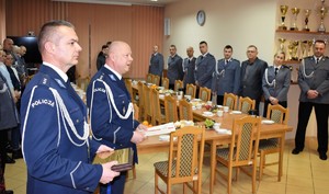 Komendant Powiatowy Policji w Złotowie wraz z Zastępcą