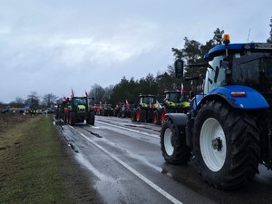 Ciągniki poruszające się kolumną