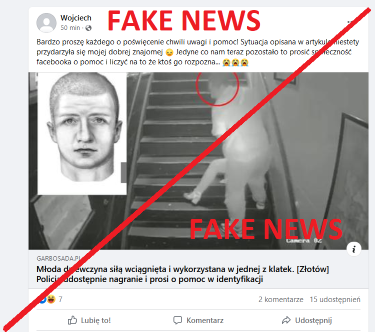Fake News Nie Klikaj W Podejrzane Linki Aktualności Kpp Złotów 0882